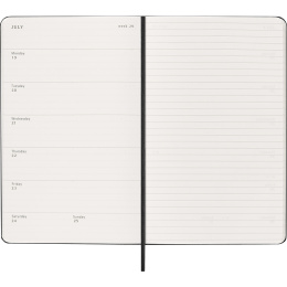 Kalender 18M WeekNote Hard Cover Large Black i gruppen  Papir & Blokk / Kalendere / 18 md kalendere hos Pen Store (137011)