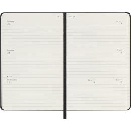Kalender 18M Weekly Hard Cover Horisontell Pocket Black i gruppen  Papir & Blokk / Kalendere / 18 md kalendere hos Pen Store (137013)