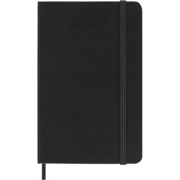 Kalender 18M Weekly Hard Cover Horisontell Pocket Black i gruppen  Papir & Blokk / Kalendere / 18 md kalendere hos Pen Store (137013)