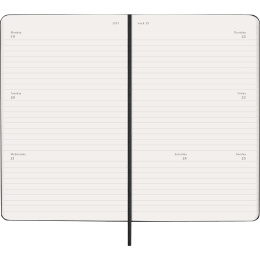 Kalender 18M Weekly Hard Cover Horisontell Large Black i gruppen  Papir & Blokk / Kalendere / 18 md kalendere hos Pen Store (137014)