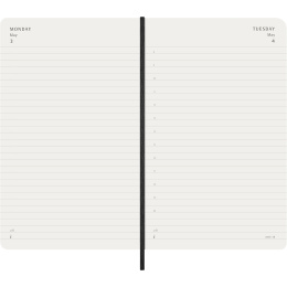 Kalender 18M Daily Soft Cover Large Black i gruppen  Papir & Blokk / Kalendere / 18 md kalendere hos Pen Store (137015)