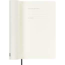 Kalender 18M Daily Soft Cover Large Black i gruppen  Papir & Blokk / Kalendere / 18 md kalendere hos Pen Store (137015)