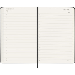 Kalender 18M Daily Hard Cover Large Black i gruppen  Papir & Blokk / Kalendere / 18 md kalendere hos Pen Store (137016)