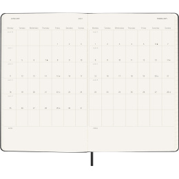 Kalender 18M Daily Hard Cover Large Black i gruppen  Papir & Blokk / Kalendere / 18 md kalendere hos Pen Store (137016)