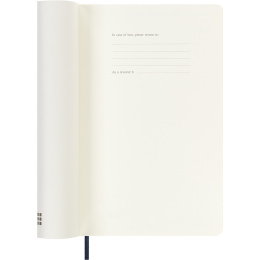 Kalender 18M WeekNote Soft Cover Large Sapphire Blue i gruppen  Papir & Blokk / Kalendere / 18 md kalendere hos Pen Store (137019)