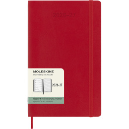 Kalender 18M WeekNote Soft Cover Large Red i gruppen  Papir & Blokk / Kalendere / 18 md kalendere hos Pen Store (137020)