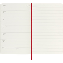Kalender 18M WeekNote Soft Cover Large Red i gruppen  Papir & Blokk / Kalendere / 18 md kalendere hos Pen Store (137020)