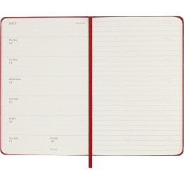 Kalender 18M WeekNote Hard Cover Pocket Red i gruppen  Papir & Blokk / Kalendere / 18 md kalendere hos Pen Store (137021)