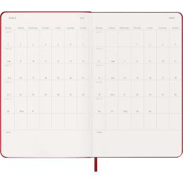 Kalender 18M WeekNote Hard Cover Large Red i gruppen  Papir & Blokk / Kalendere / 18 md kalendere hos Pen Store (137022)