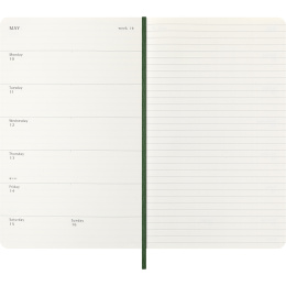 Kalender 18M WeekNote Soft Cover Large Myrtle Green i gruppen  Papir & Blokk / Kalendere / 18 md kalendere hos Pen Store (137023)