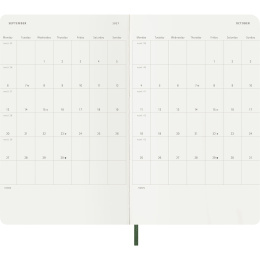 Kalender 18M WeekNote Soft Cover Large Myrtle Green i gruppen  Papir & Blokk / Kalendere / 18 md kalendere hos Pen Store (137023)