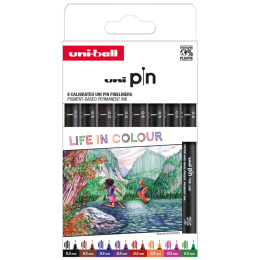 Pin Fine Line Colours 8-set i gruppen Penner / Kunstnerpenner / Fineliners hos Pen Store (137085)