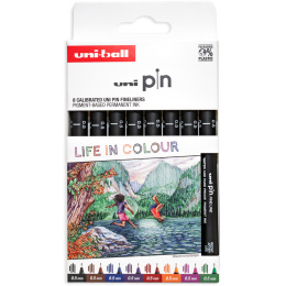 Pin Fine Line Colours 8-set i gruppen Penner / Kunstnerpenner / Fineliners hos Pen Store (137085)