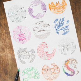 Pin Fine Line Colours 8-set i gruppen Penner / Kunstnerpenner / Fineliners hos Pen Store (137085)