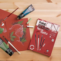 Paint'ON Multi-Techniques Terracotta A4 i gruppen  Papir & Blokk / Artistblokk / Mixed media-blokk hos Pen Store (137088)