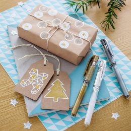 Signo Broad UM-153 Gel 4-sett i gruppen Penner / Skrive / Gelpenner hos Pen Store (137113)