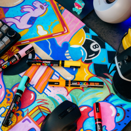 Posca Brush Standing Sett i gruppen Penner / Kunstnerpenner / Illustrasjonmarkers hos Pen Store (137115)