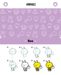 Kawaii Cute and Easy Drawing Deck i gruppen Hobby & Kreativitet / Bøker / Instruksjonsbøker hos Pen Store (137175)