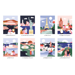 Mystery Coloring Around the World i gruppen Hobby & Kreativitet / Bøker / Fargebøker for voksne hos Pen Store (137179)