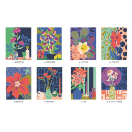 Mystery Coloring Flowers i gruppen Hobby & Kreativitet / Bøker / Fargebøker for voksne hos Pen Store (137180)