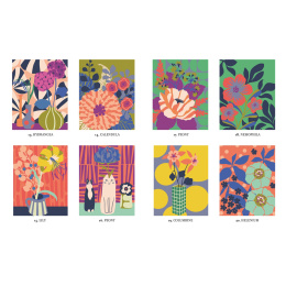 Mystery Coloring Flowers i gruppen Hobby & Kreativitet / Bøker / Fargebøker for voksne hos Pen Store (137180)