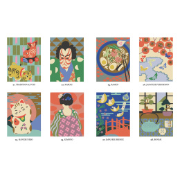 Mystery Coloring Japan i gruppen Hobby & Kreativitet / Bøker / Fargebøker for voksne hos Pen Store (137181)