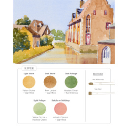 Watercolor Mixing Deck: Architecture i gruppen Hobby & Kreativitet / Bøker / Instruksjonsbøker hos Pen Store (137193)