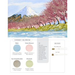 Watercolor Mixing Deck: Landscapes i gruppen Hobby & Kreativitet / Bøker / Instruksjonsbøker hos Pen Store (137194)