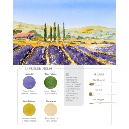 Watercolor Mixing Deck: Landscapes i gruppen Hobby & Kreativitet / Bøker / Instruksjonsbøker hos Pen Store (137194)