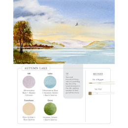 Watercolor Mixing Deck: Landscapes i gruppen Hobby & Kreativitet / Bøker / Instruksjonsbøker hos Pen Store (137194)