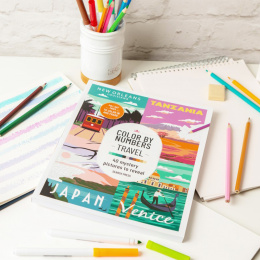 Color by Numbers: Travel i gruppen Hobby & Kreativitet / Bøker / Fargebøker for voksne hos Pen Store (137207)