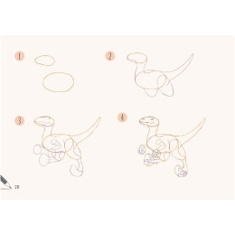 Draw 30: Dinosaurs i gruppen Hobby & Kreativitet / Bøker / Instruksjonsbøker hos Pen Store (137212)