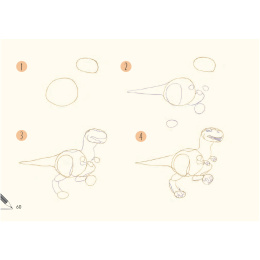 Draw 30: Dinosaurs i gruppen Hobby & Kreativitet / Bøker / Instruksjonsbøker hos Pen Store (137212)