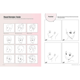 Draw Manga Faces, Heads and Hairstyles i gruppen Hobby & Kreativitet / Bøker / Instruksjonsbøker hos Pen Store (137217)