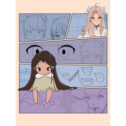 Draw Manga Faces, Heads and Hairstyles i gruppen Hobby & Kreativitet / Bøker / Instruksjonsbøker hos Pen Store (137217)