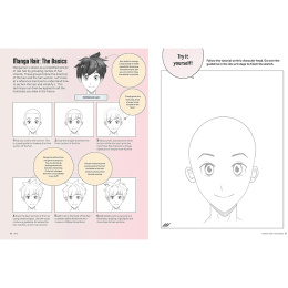 Draw Manga Faces, Heads and Hairstyles i gruppen Hobby & Kreativitet / Bøker / Instruksjonsbøker hos Pen Store (137217)