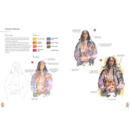 Paint 50: Watercolour Figures i gruppen Hobby & Kreativitet / Bøker / Instruksjonsbøker hos Pen Store (137228)