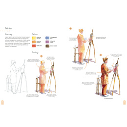 Paint 50: Watercolour Figures i gruppen Hobby & Kreativitet / Bøker / Instruksjonsbøker hos Pen Store (137228)