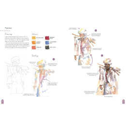 Paint 50: Watercolour Figures i gruppen Hobby & Kreativitet / Bøker / Instruksjonsbøker hos Pen Store (137228)