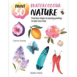 Paint 50: Watercolour Nature i gruppen Hobby & Kreativitet / Bøker / Instruksjonsbøker hos Pen Store (137229)
