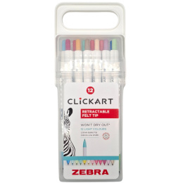 Clickart Light Colors 12-pakning i gruppen Penner / Merking og kontor / Merkepenner hos Pen Store (137261)