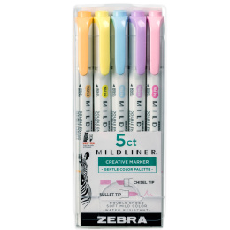 Mildliner 5-pakning Gentle  i gruppen Penner / Kunstnerpenner / Illustrasjonmarkers hos Pen Store (137262)