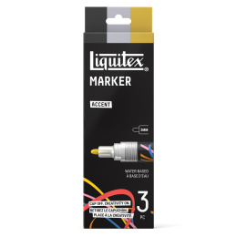 Marker Accent 3-sett i gruppen Penner / Kunstnerpenner / Akrylmarkers hos Pen Store (137368)