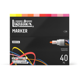 Marker Radical 40-set i gruppen Penner / Kunstnerpenner / Akrylmarkers hos Pen Store (137376)
