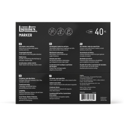 Marker Radical 40-set i gruppen Penner / Kunstnerpenner / Akrylmarkers hos Pen Store (137376)