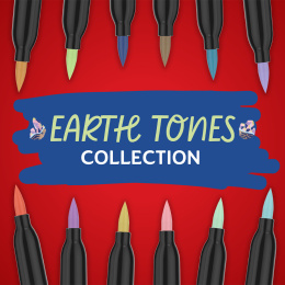 Creative Marker Brush Tip 12‑pakke Earth Tones i gruppen Penner / Kunstnerpenner / Akrylmarkers hos Pen Store (137406)