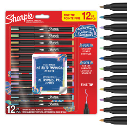 Creative Marker Fine Tip 12‑pakke Earth Tones i gruppen Penner / Kunstnerpenner / Akrylmarkers hos Pen Store (137407)