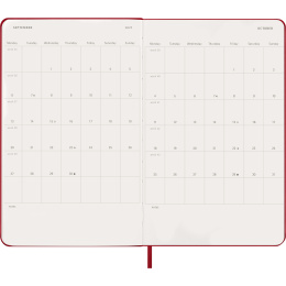 Kalender 12M Daily 2027 Hardcover Large Red i gruppen  Papir & Blokk / Kalendere / 12 md kalendere hos Pen Store (137426)