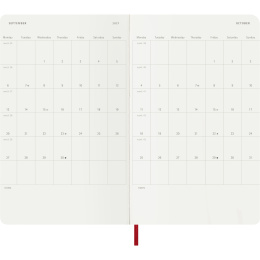 Kalender 12M Daily 2027 Softcover Large Red i gruppen  Papir & Blokk / Kalendere / 12 md kalendere hos Pen Store (137427)
