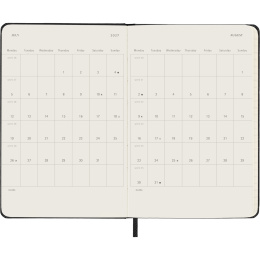 Kalender 12M Daily 2027 Hardcover Pocket Black i gruppen  Papir & Blokk / Kalendere / 12 md kalendere hos Pen Store (137432)